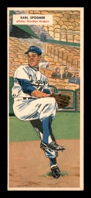 1955 Topps Double Headers #19 Karl Spooner/Jim Hughes   EXMT J3472389