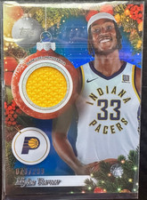 2025-26 Topps Holiday #PR-MT Myles Turner Player Relic Card /299G Pacers