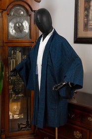 DEAR VANILLA JAPANESE HAORI JACKET MEN'S KIMONO AUTHENTIC JAPAN GENUINE VINTAGE