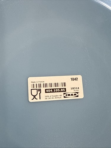 Lot of 4 IKEA Besegra Light Blue Dessert Plates Dinnerware Tableware NEW - Picture 11 of 14
