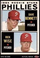 1964 Topps #561 Rick Wise / Dave Bennett Phillies RCs RC 4 - VG/EX