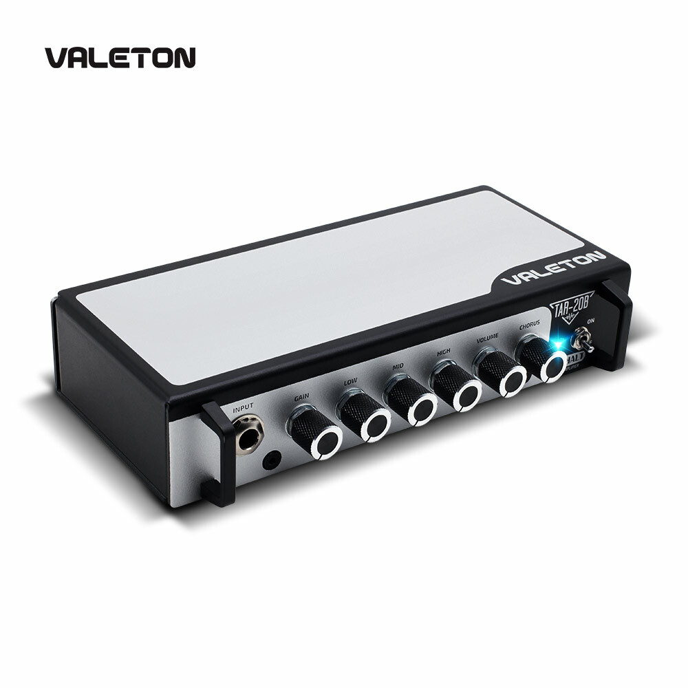 Valeton Bass Guitar Amp Pedal with Chorus Distortion Overdrive Asphalt