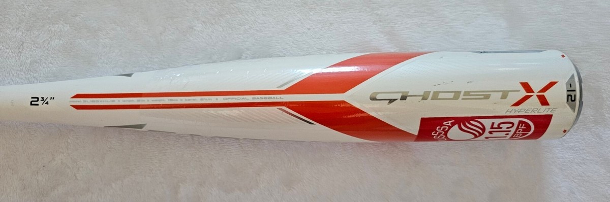 Batte Easton Ghost X Hyperlite 2018 – 31'', 19 Oz, Diamètre 2 3/4'', Youth (occasion)