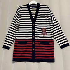 Vintage Escada Margaretha Ley Cardigan Sweater US Size 10 100 Wool Luxury