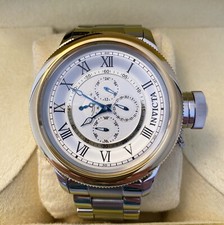 Invicta Russian Diver Gold Accent Multifunction Stainless Watch 52mm