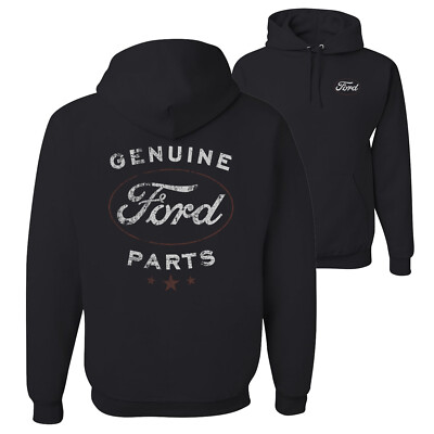 #ad Vintage Distressed Genuine Ford Parts Cars and Trucks Pullover Hooded Sweatshirt $36.99