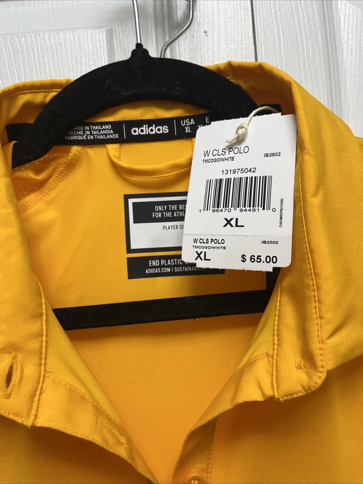 Adidas CLS Polo Mujer Talla XL Atlético Aeroready Golf Tenis Polo Naranja Foto 4 de 4