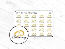1817 Anniversary Reminder Planner Stickers.