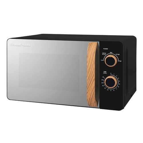 Russell Hobbs Scandi Microwave RHMM713BN 17L 700W Black Wood, 5 Power