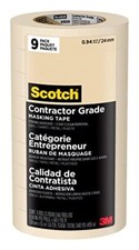 Scotch Contractor Grade Masking Tape, 0.94 inches by 60.1 yards 540 yards