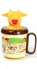 Vintage 1970's Moo Cow Coffee Creamer Cup Whirley Industries Warren PA USA