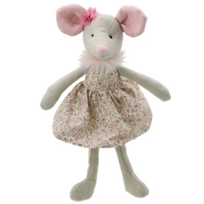 Stofftier Maus, Plüsch Kuscheltier Ostertier, Kinder Ostergeschenk, besondere Maus