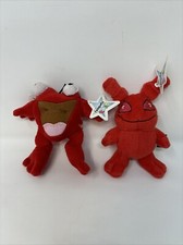 Neopets Red Grundo  Red Quiggle McDonalds Happy Meal 4.5" Plush 2004