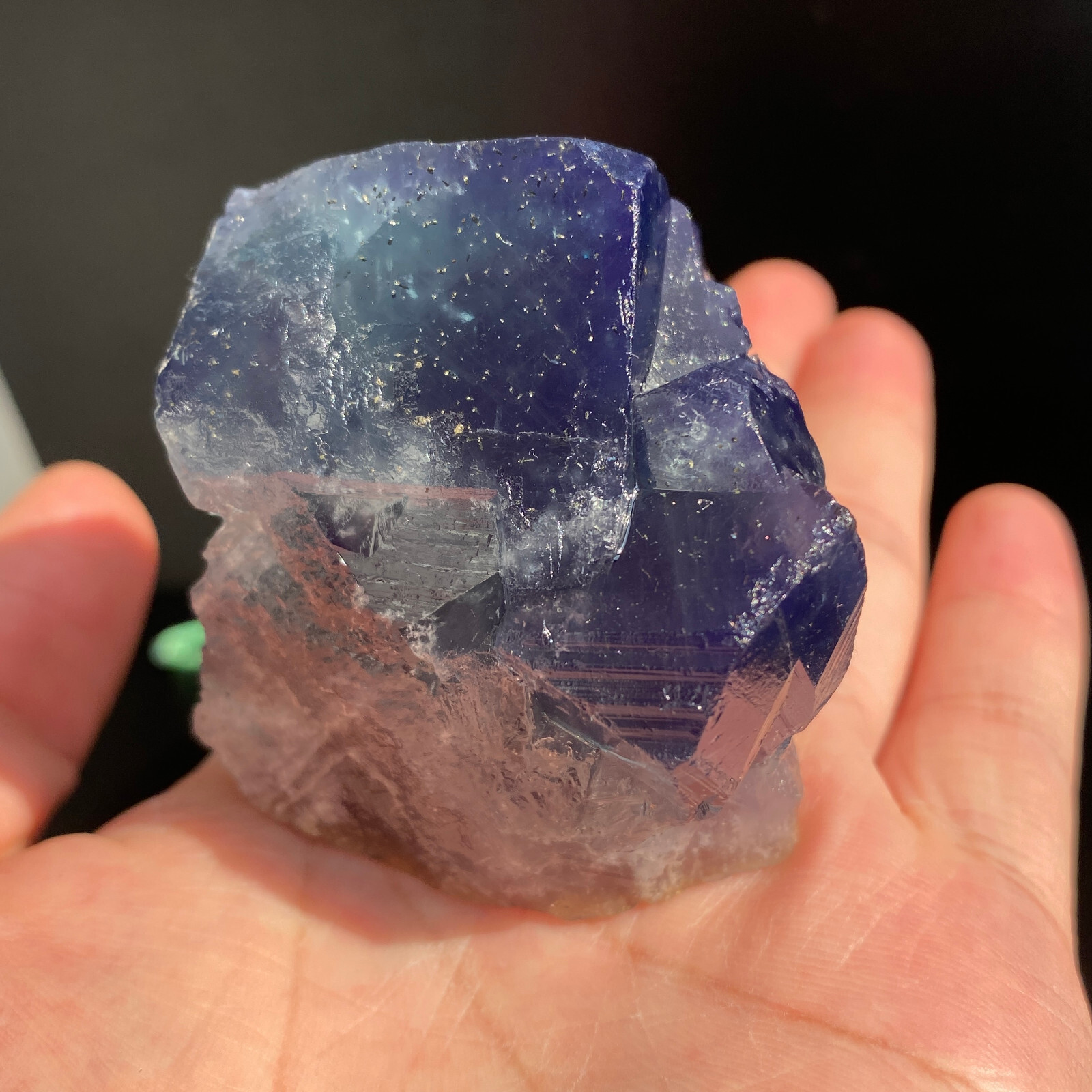 246g Stunning Natural Blue Fluorite Crystal Ore Specimen for Collectors