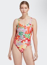  80 Women  s Adidas FARM RIO Multicolor One Piece Swimsuit Size 12 Colorful