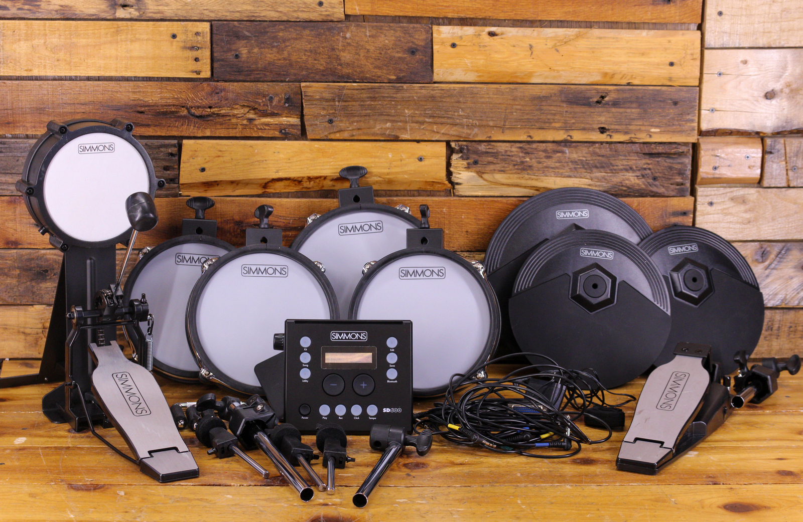 Simmons SD600 Electronic Drum Set With Mesh Heads and Bluetooth MISSING