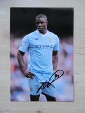 Micah Richards "Manchester City" autograph signed 10x15 cm picture