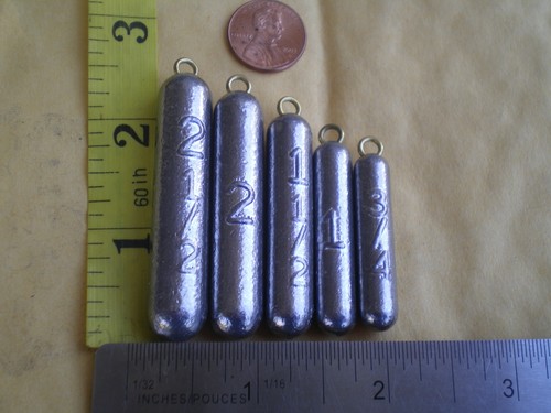 3 Pz. SINKER BOUNCER BOUNCER BOTTOM 6 OZ. Con/FILO INOX S. 045X10 - Foto 2