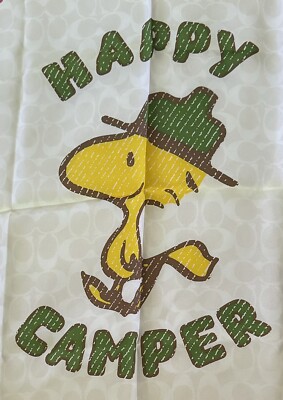 国内発! Coach X Peanuts★Woodstock Signature Silk Bandana COACH X PEANUTS Woodstock Signature Silk Bandana Beige & Hot
