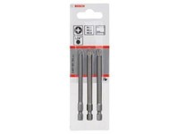 Bosch 3Tlg. Schrauberbit-Set Extra-Hart PZ1; PZ2; PZ3; 89 Mm