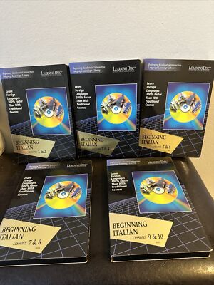 Learning Disc Beginning Italian Lessons 1-10 (5 Discs)