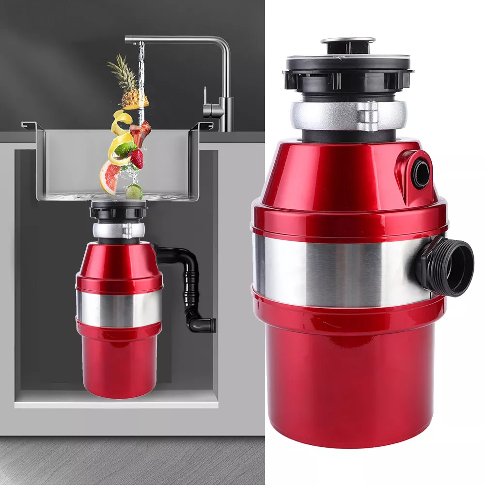 220V Kitchen Food Waste Processor Disposer Garbage Disposal Crusher Machine New