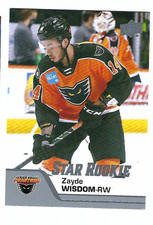 ZAYDE WISDOM 2020-21 UPPER DECK AHL HOCKEY STAR ROOKIE