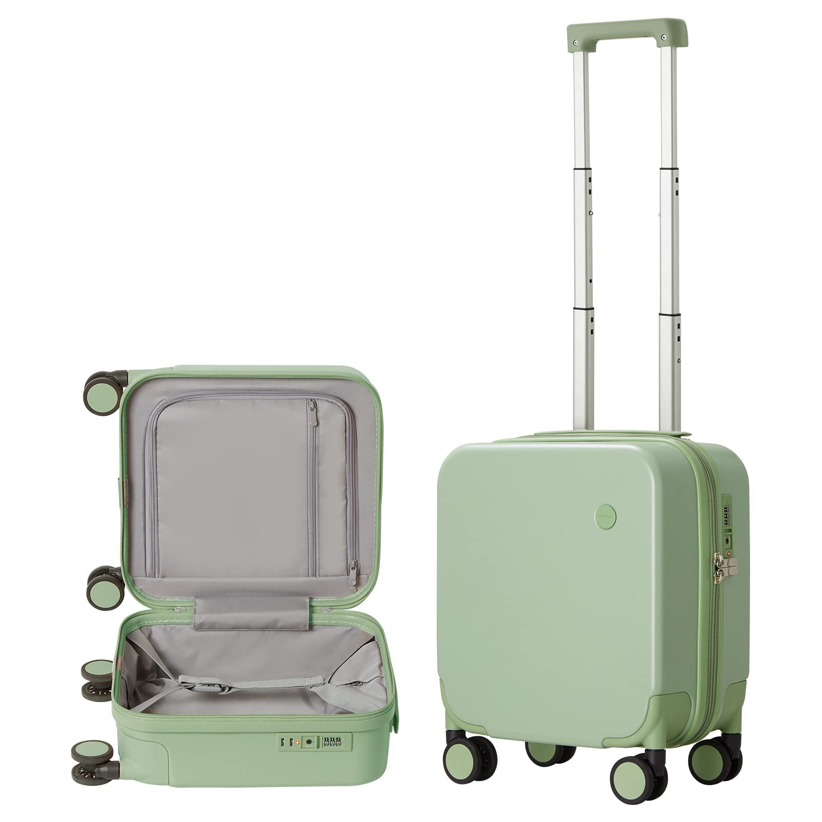 14 Inch Underseat Luggage Carry on Suitcase Free Boarding Personal Item, Mixi...