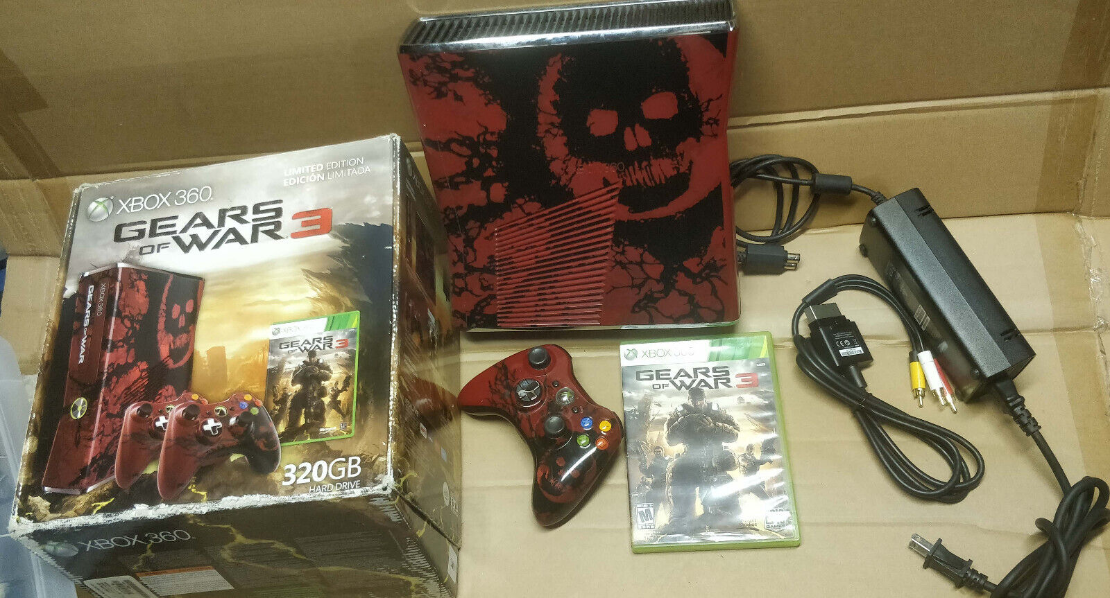 Microsoft Xbox 360 S Gears of War 3 Limited Edition 320GB Console. $249 Firm