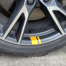 6pcs Car Suv Truck Scooter Hub Rim Reflective Vinyl Decal Sticker 1821 Wheel