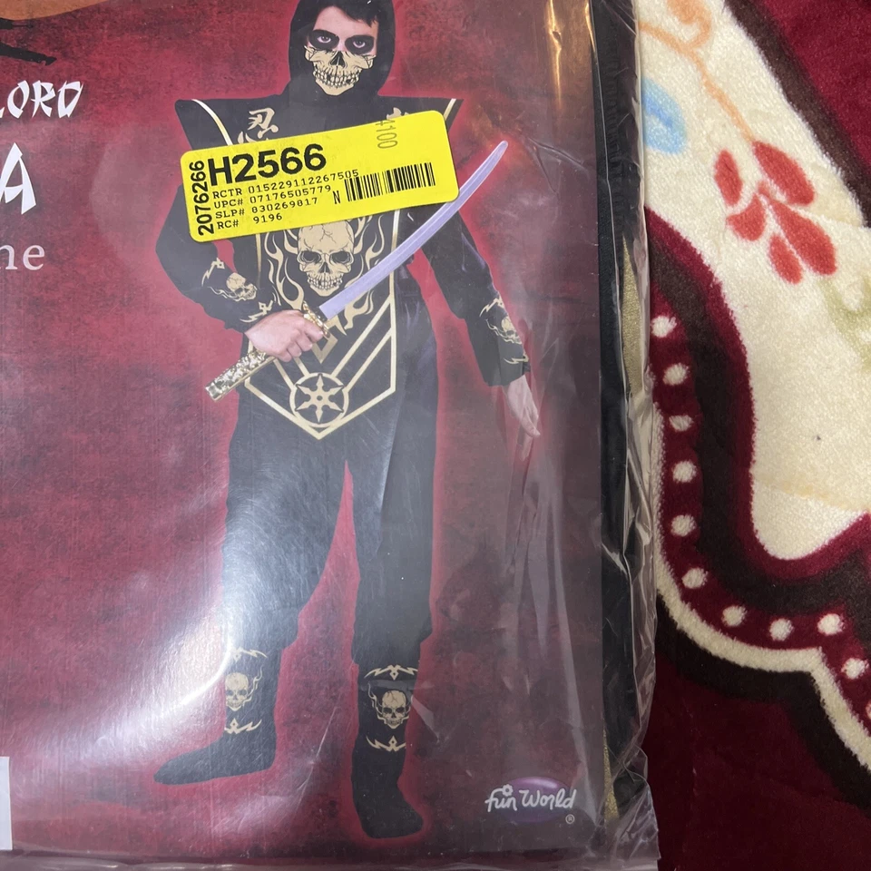 NUEVO Disfraz de Luchador Ninja Negro Halloween Talla M 8 Niño Niño Niño Foto 3 de 4