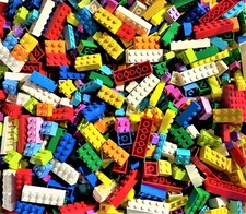   50 LEGO Basic Bricks Blocks Sizes 1x2 2x2 2x3 2x4 bulk lot mix of colors large