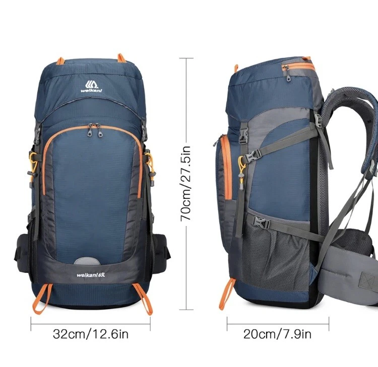 65L Rucksack für Männer Wandern Camping Wasserdicht Outdoor Reise Trekking Damen - Bild 3 von 4