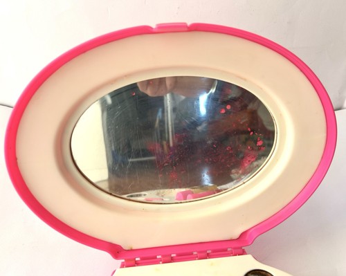 Barbie Vintage Makeup Case Mattel anni 80/90 con Specchio e Accessori Raro - Imagen 4 de 5
