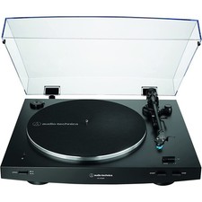 Audio Technica AT-LP3XBT-BK Fully Automatic Wireless Belt-drive Turntable, Black