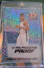 Giannis Antetokounmpo Pre Production Proof 1/1  15th Leaf Anniversary Mil Bucks