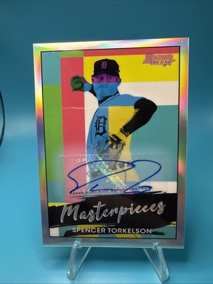 2021 Bowman's Best Bowman Masterpieces Auto #/99 Spencer Torkelson #BM-3 Rookie