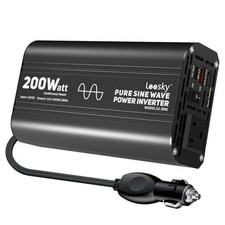 Pure Sine Wave Car Inverter 200 Watt 12V DC to 200W Pure Sine Wave Inverter