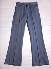Vintage LEVI'S STA PREST Boot Cut Big E Striped Patterned Pants Size 29 X 30