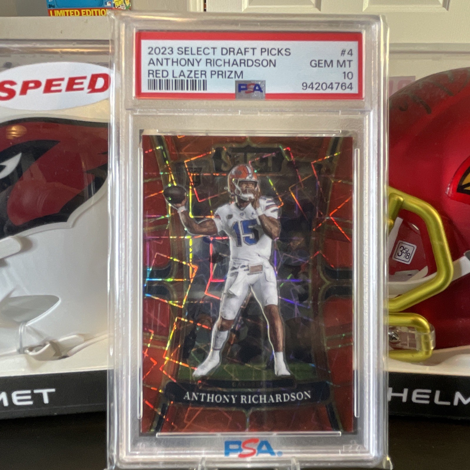 2023 Select Draft Picks Anthony Richardson Red Laser  #4 - PSA 10