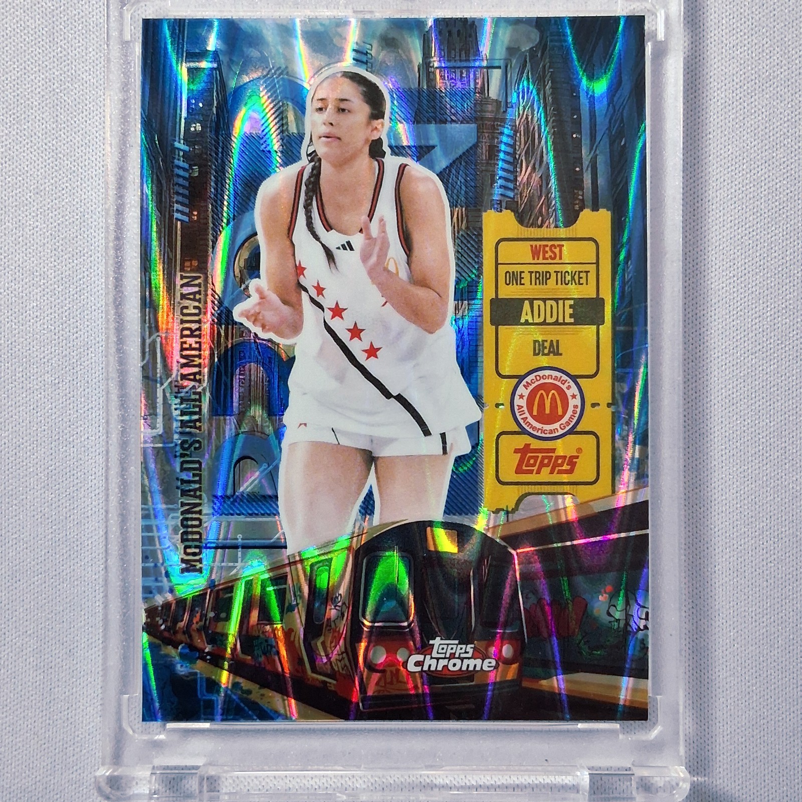 Addie Deal 2025 Chrome McDonald's All American High Rises BLUE Ray Wave 