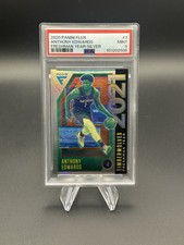 2020-21 Panini Flux Anthony Edwards Freshman Year #3 Silver Prizm RC  PSA 9 