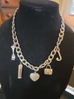 Bebe Designer Chunky Charm Necklace And Bracelet Toggle Closures  — photo 1