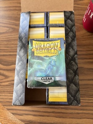 Dragon Shield Matte Clear 10 Pack Display Box Standard Sleeves 100ct AT-11001