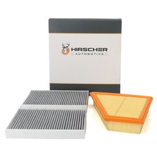 HIRSCHER Innenraum + Luftfilter für BMW 5er F10 F11 F07 520i 528i 170-245 PS N20