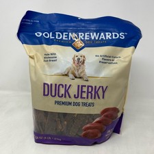 Golden Rewards Duck Jerky Premium Dog Treats - Duck Flavor, 64 oz
