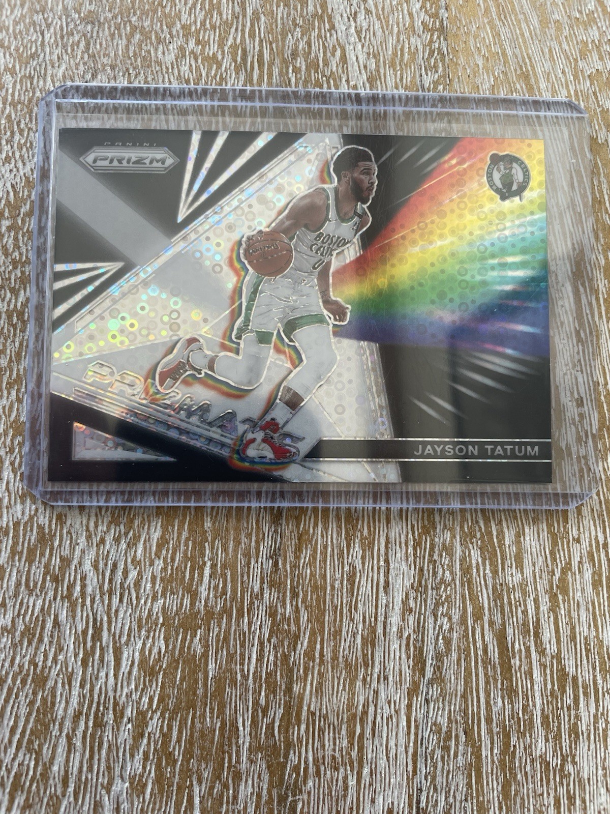 2021-22 Panini Prizm NBA Jayson Tatum Prizmatic Disco #4 Boston Celtics