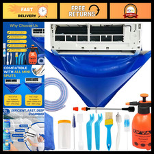 Mini Split AC Cleaning Kit with 2L Pressure Sprayer, Fits 27-37in Units