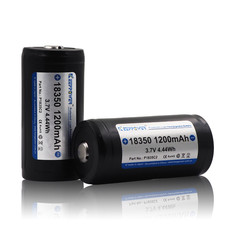 Keeppower 18350 1200mAh Protected Li-ion Rechargeable Battery P1835C2 PAIR
