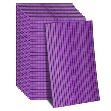 7200 PCS Glass Mirrors Disco Ball Tiles Self-Adhesive Purple Mosaic Tiles 5x5mm